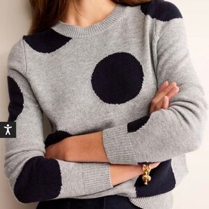 Boden Intarsia spot sweater, L